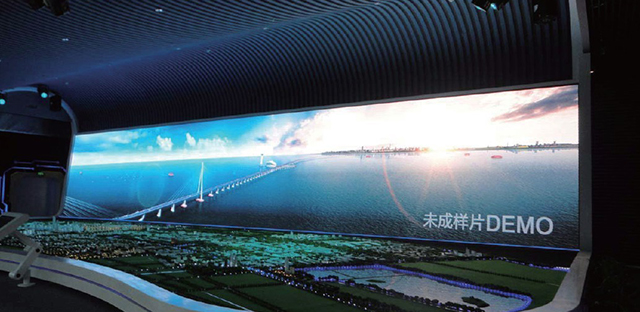 江苏南通国际城市馆展馆P5室内全彩LED显示屏由上海智彩科技设计、安装